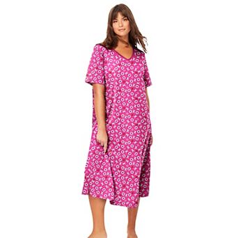 Dreams & Co. Plus Size Long Print Sleepshirt