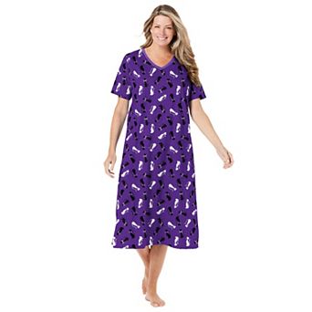 Dreams & Co. Plus Size Long Print Sleepshirt