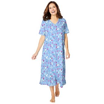 Dreams & Co. Plus Size Long Print Sleepshirt