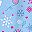 Sky Blue Winter Cat