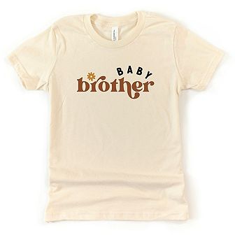 Boho Baby Brother Toddler Short Sleeve Graphic Tee