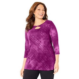 Catherines Women's Plus Size Starlight Top