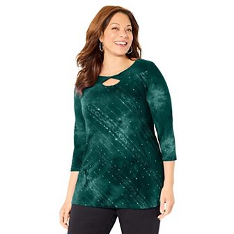 Catherines Women's Plus Size Starlight Top