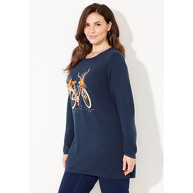 Catherines Women's Plus Size Cozy Whimsy Sweater