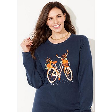 Catherines Women's Plus Size Cozy Whimsy Sweater