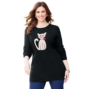 Catherines Women's Plus Size Cozy Critter Sweater