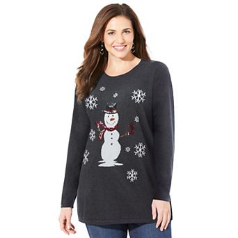 Catherines Women's Plus Size Cozy Critter Sweater