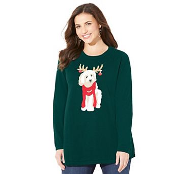 Catherines Women's Plus Size Cozy Critter Sweater