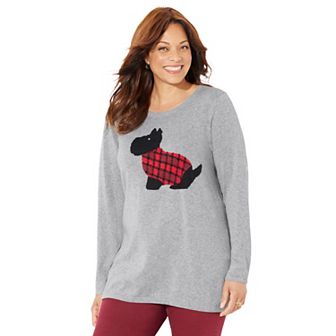 Catherines Women's Plus Size Cozy Critter Sweater