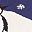 Navy Ski Penguin