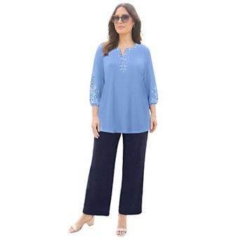 Catherines Women's Plus Size Anywear Kurta Top