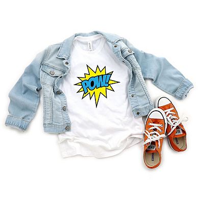 Comic Pow Youth Short Sleeve Graphic Tee