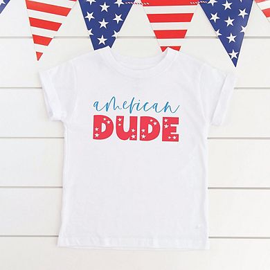 American Dude Pastel Toddler Short Sleeve Graphic Tee