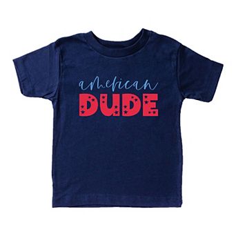 American Dude Pastel Toddler Short Sleeve Graphic Tee