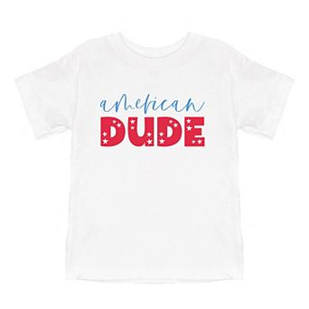 American Dude Pastel Toddler Short Sleeve Graphic Tee