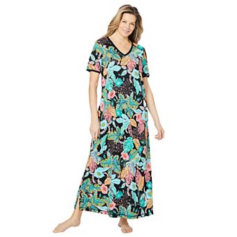 Dreams & Co. Plus Size Long T-Shirt Lounger