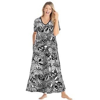 Dreams & Co. Plus Size Long T-Shirt Lounger