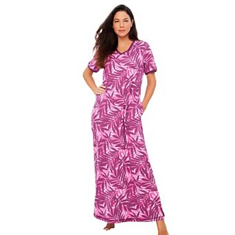 Dreams & Co. Plus Size Long T-Shirt Lounger