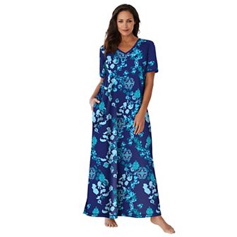 Dreams & Co. Plus Size Long T-Shirt Lounger