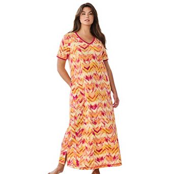 Dreams & Co. Plus Size Long T-Shirt Lounger