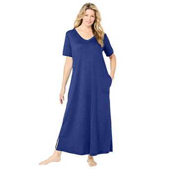 Dreams & Co. Plus Size Long T-Shirt Lounger