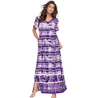 Dreams & Co. Plus Size Long T-Shirt Lounger