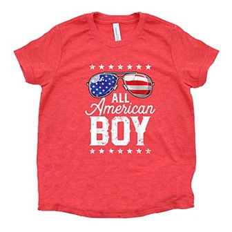 All American Boy Toddler Short Sleeve Graphic Tee