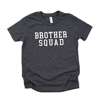 Brother Squad Toddler Short Sleeve Graphic Tee