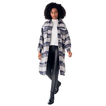 ellos Plus Size 5-Pocket Faux Leather Pants