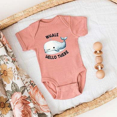 Whale Hello There Baby Bodysuit