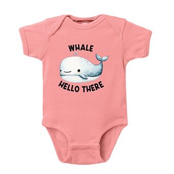 Whale Hello There Baby Bodysuit