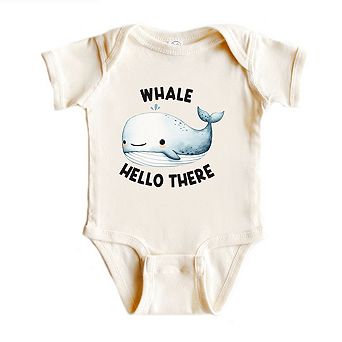 Whale Hello There Baby Bodysuit