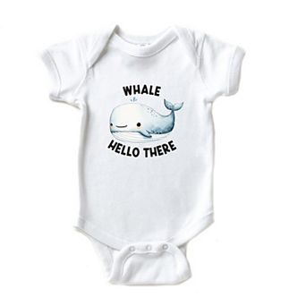 Whale Hello There Baby Bodysuit