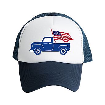 The Juniper Shop Truck With Flag Youth Foam Trucker Hat
