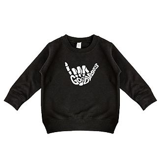 Good Vibes Skeleton Toddler Graphic Sweatshirt