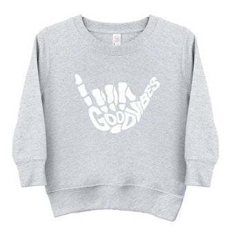 Good Vibes Skeleton Toddler Graphic Sweatshirt