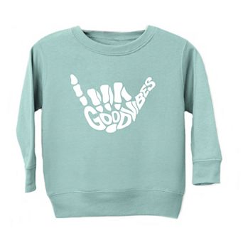 Good Vibes Skeleton Toddler Graphic Sweatshirt