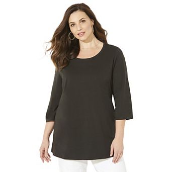 Catherines Women's Plus Size Suprema Feather Together Tee