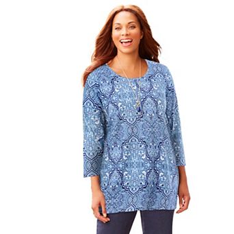 Catherines Women's Plus Size Suprema Feather Together Tee
