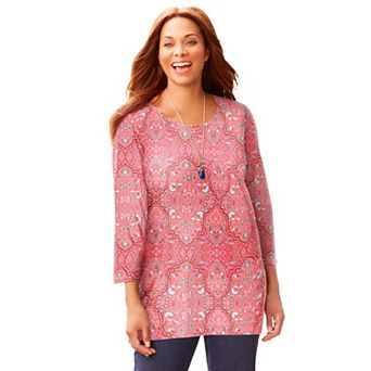 Catherines Women's Plus Size Suprema Feather Together Tee