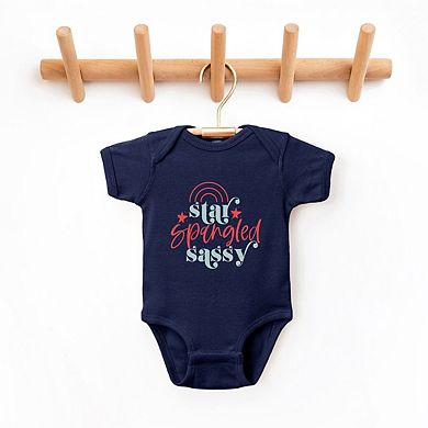 Star Spangled Sassy Baby Bodysuit