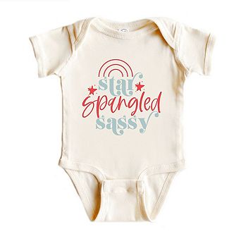 Star Spangled Sassy Baby Bodysuit