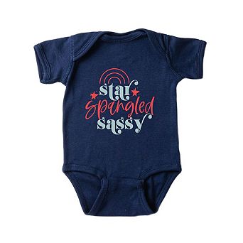 Star Spangled Sassy Baby Bodysuit