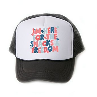 The Juniper Shop I'm Just Here For The Snacks Youth Foam Trucker Hat