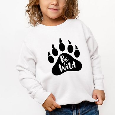 Be Wild Bear Paw Toddler Graphic Sweatshirt