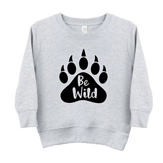 Be Wild Bear Paw Toddler Graphic Sweatshirt