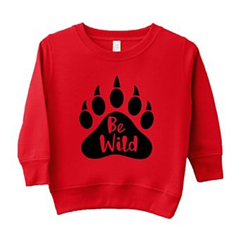 Be Wild Bear Paw Toddler Graphic Sweatshirt