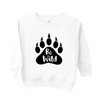 Be Wild Bear Paw Toddler Graphic Sweatshirt