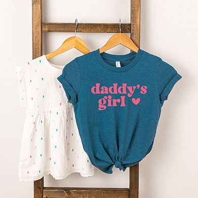 Daddy's Girl Heart Youth Short Sleeve Graphic Tee