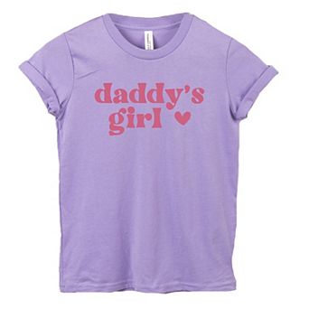 Daddy's Girl Heart Youth Short Sleeve Graphic Tee